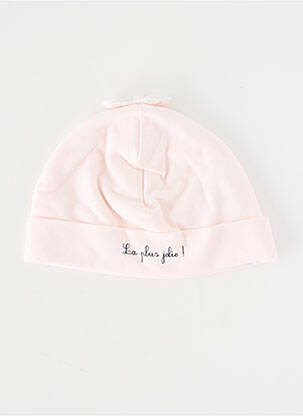Bonnet doublure rose MARESE fille