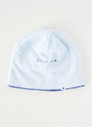 Bonnet doublure bleu P'TIT BISOU garcon