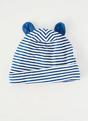 Bonnet doublure bleu P'TIT BISOU garcon