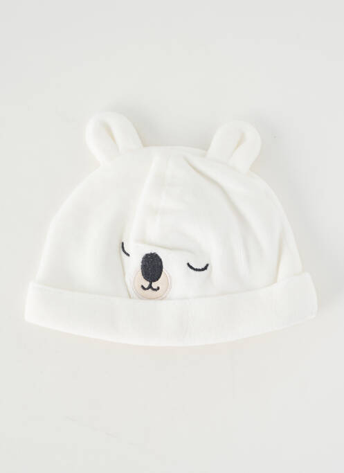 Bonnet doublure blanc P'TIT BISOU enfant