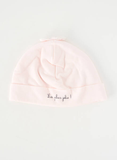Bonnet doublure rose MARESE fille