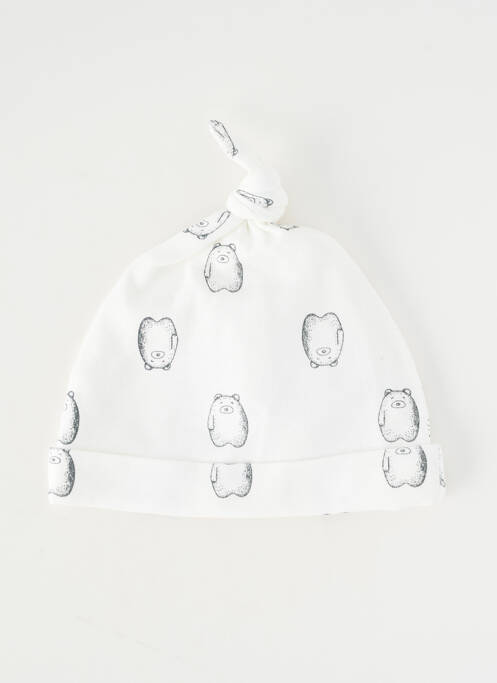 Bonnet imprimé fantaisie blanc MARESE garcon
