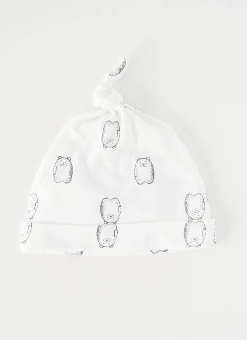 Bonnet imprimé fantaisie blanc MARESE garcon