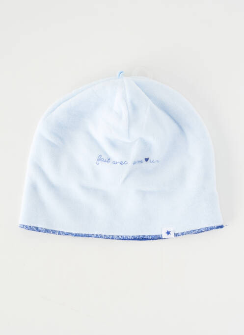 Bonnet doublure bleu P'TIT BISOU garcon