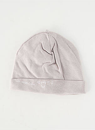 Bonnet doublure gris P'TIT BISOU garcon