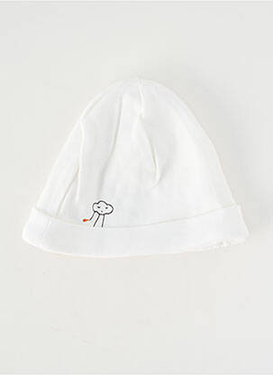 Bonnet doublure blanc MARESE enfant
