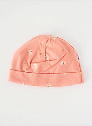 Bonnet doublure rose P'TIT BISOU fille