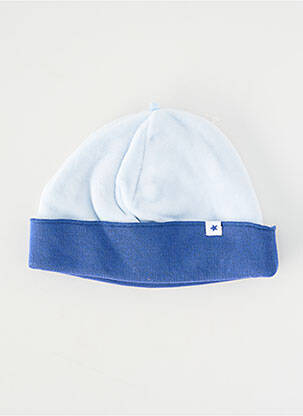 Bonnet doublure bleu P'TIT BISOU garcon