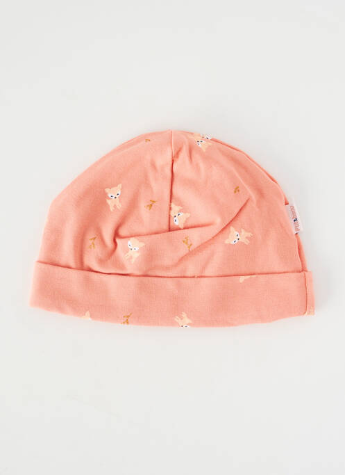Bonnet doublure rose P'TIT BISOU fille