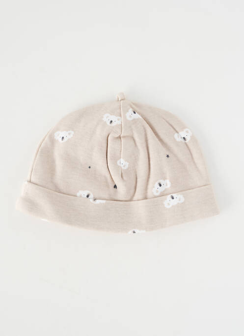 Bonnet imprimé fantaisie beige MARESE garcon