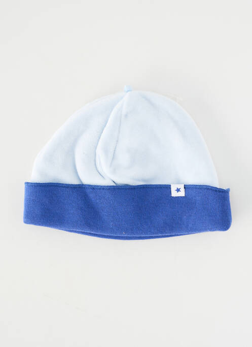 Bonnet doublure bleu P'TIT BISOU garcon