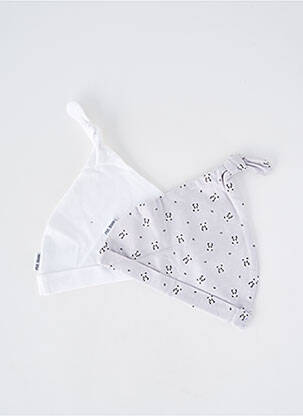 Bonnet imprimé fantaisie gris P'TIT BISOU garcon