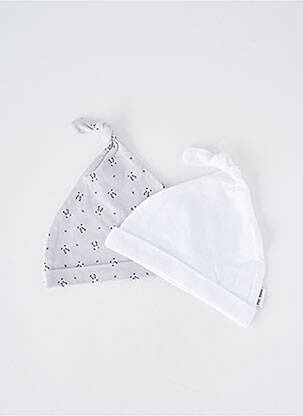 Bonnet imprimé fantaisie gris P'TIT BISOU garcon