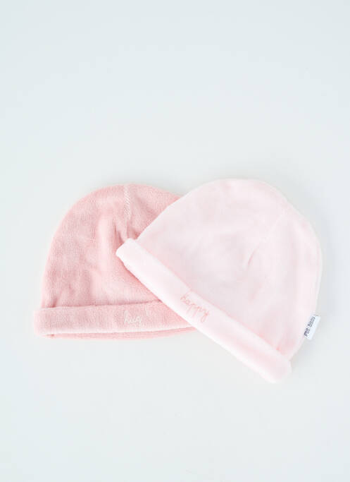 Bonnet rose P'TIT BISOU fille