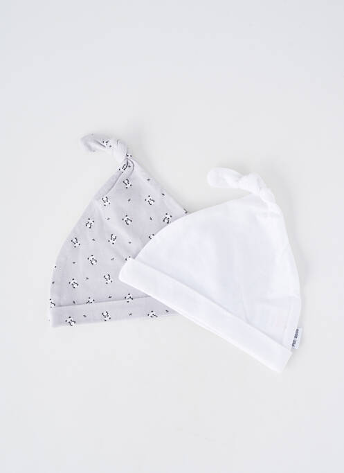 Bonnet imprimé fantaisie gris P'TIT BISOU garcon