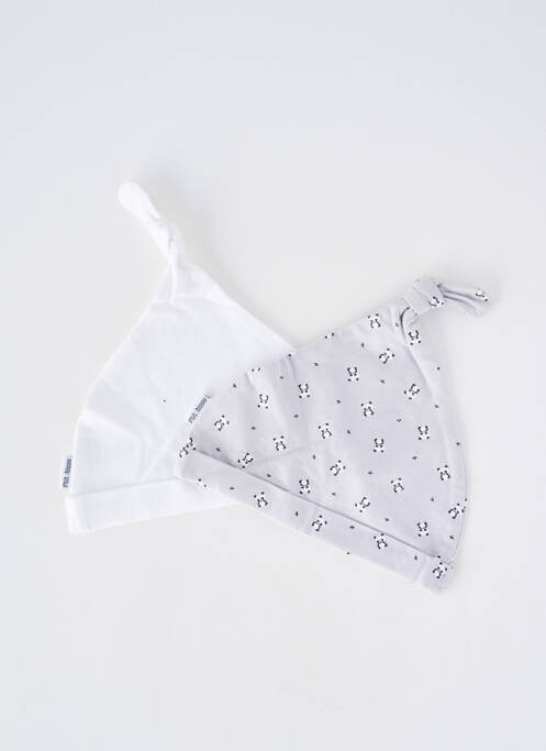 Bonnet imprimé fantaisie gris P'TIT BISOU garcon