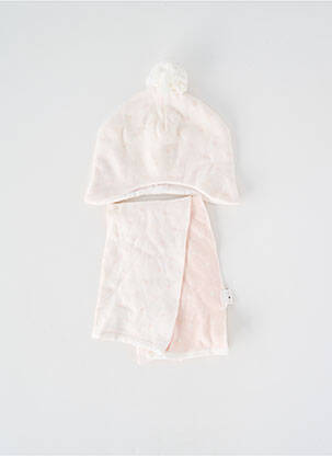 Bonnet doublure rose P'TIT BISOU fille