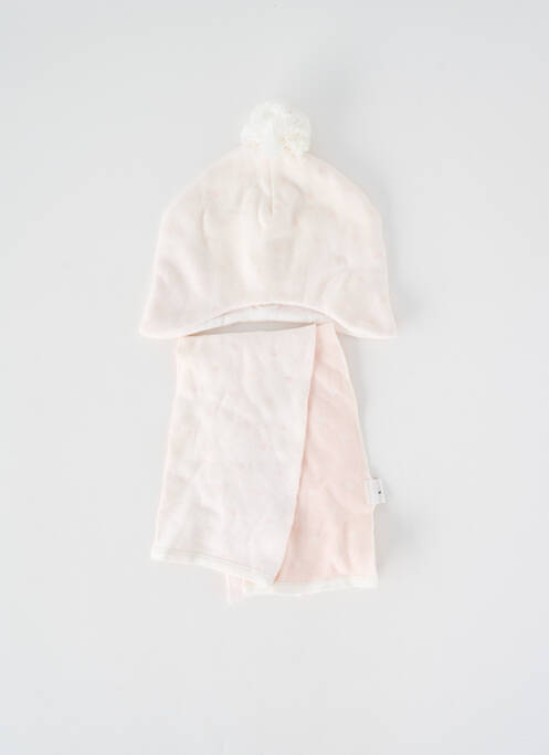 Bonnet doublure rose P'TIT BISOU fille