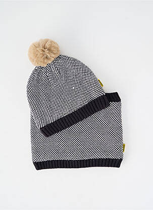 Bonnet doublure noir NANO & NANETTE enfant