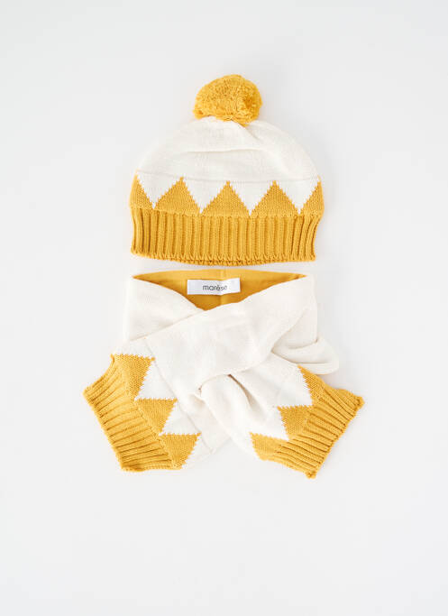 Bonnet doublure jaune MARESE enfant