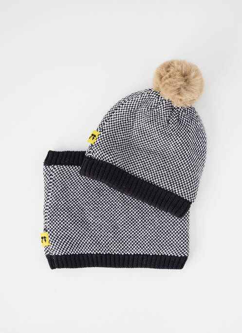 Bonnet doublure noir NANO & NANETTE enfant