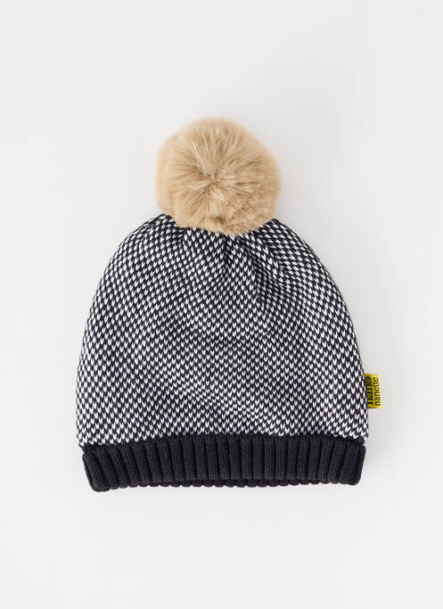 Bonnet doublure noir NANO & NANETTE enfant