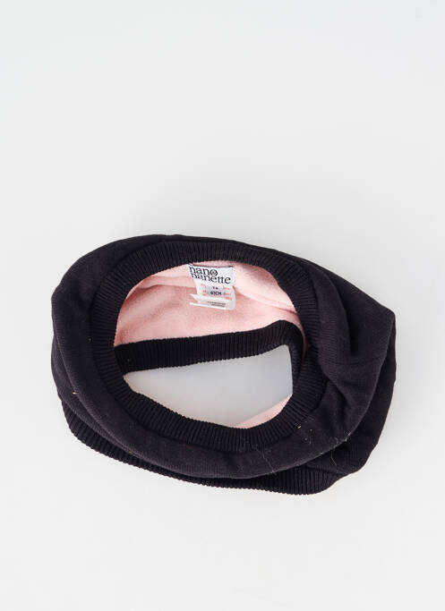 Col / tour de cou coutures renforcées noir NANO & NANETTE fille