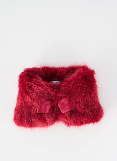 Col / tour de cou coutures renforcées rouge MARESE fille