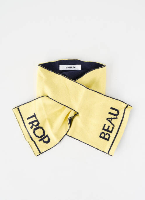 Echarpe maille opaque jaune MARESE garcon