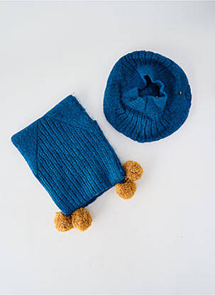 Bonnet forme béret bleu MARESE fille