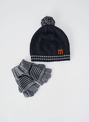 Bonnet bord-côtes gris MARESE garcon