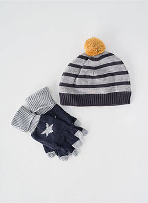 Bonnet maille fine gris MARESE garcon