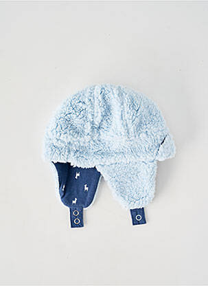 Bonnet doublure bleu P'TIT BISOU garçon