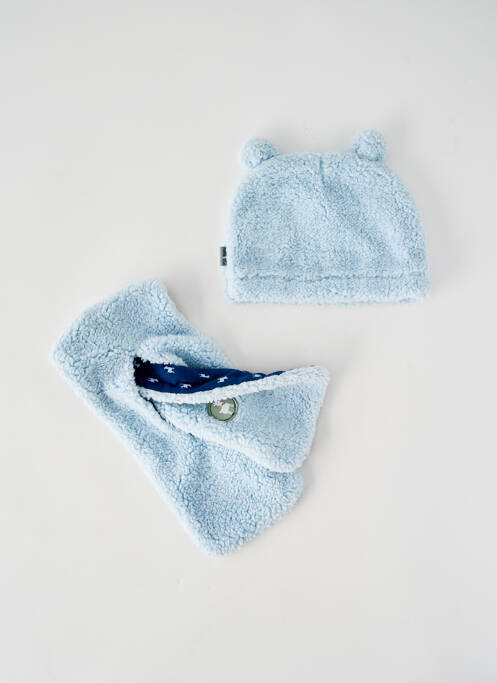 Bonnet doublure bleu P'TIT BISOU garcon