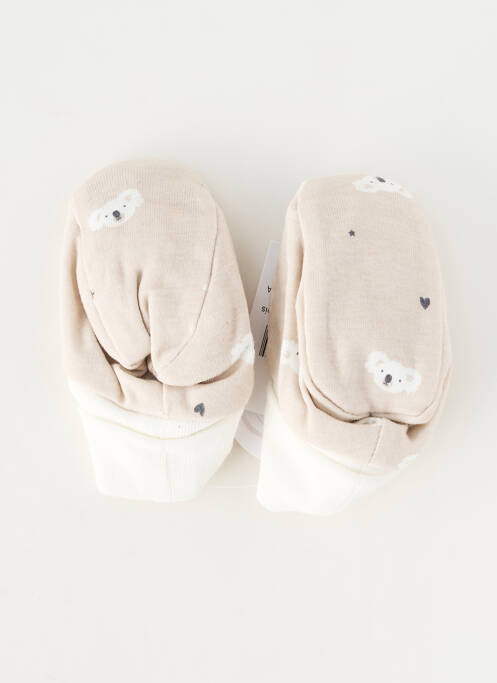 Chaussons/pantoufles bout rond bout rond beige MARESE enfant