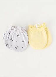Gants imprimé fantaisie jaune P'TIT BISOU enfant