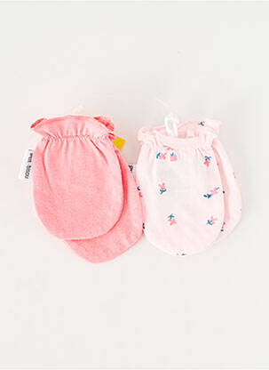 Gants imprimé fantaisie rose P'TIT BISOU fille