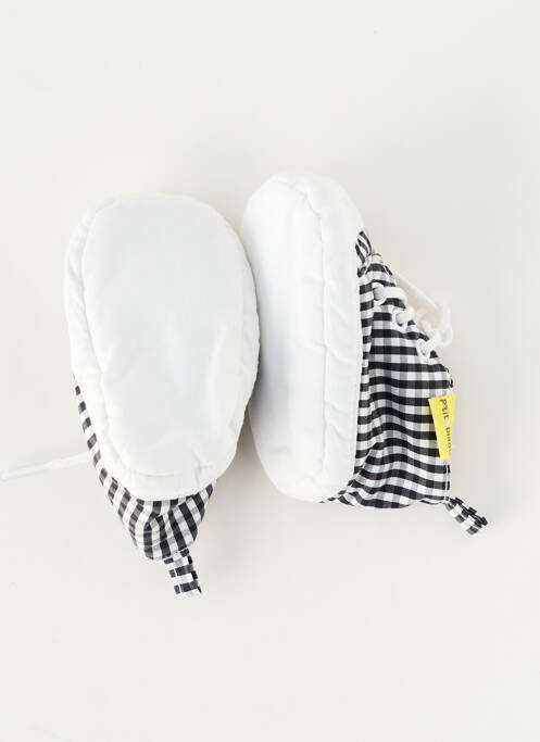 Chaussons/pantoufles fermeture lacets bout rond noir P'TIT BISOU enfant