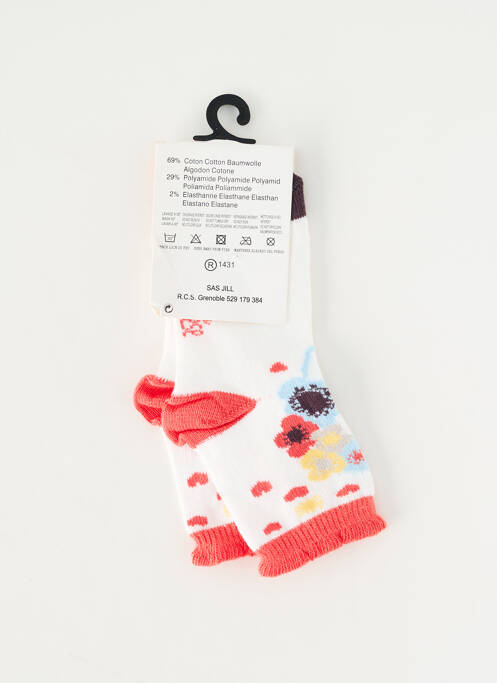 Chaussettes stretch blanc MARESE fille