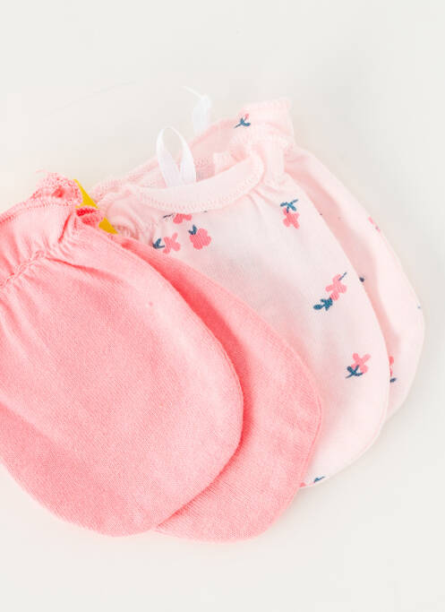 Gants imprimé fantaisie rose P'TIT BISOU fille