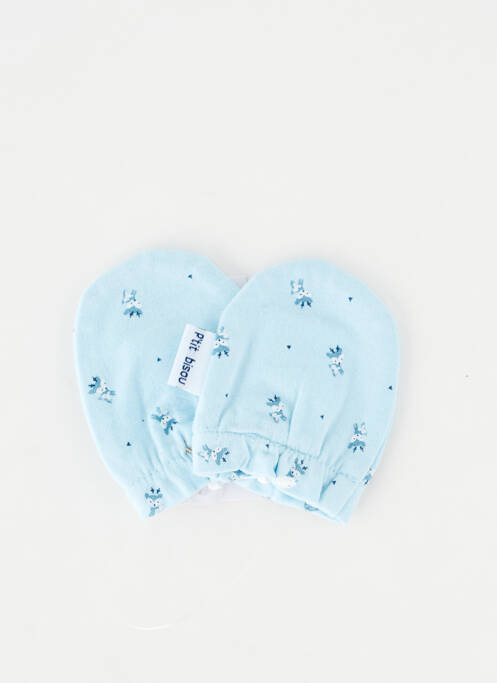 Gants stretch bleu P'TIT BISOU garcon