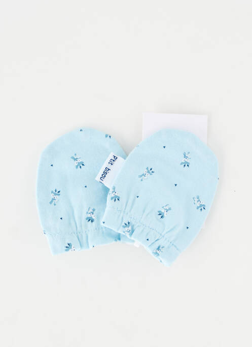 Gants stretch bleu P'TIT BISOU garcon