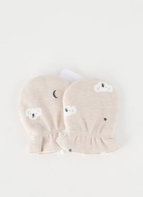 Gants imprimé fantaisie beige MARESE enfant