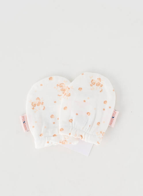 Gants blanc P'TIT BISOU fille