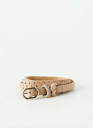 Ceinture effet matière satinée beige MARESE femme