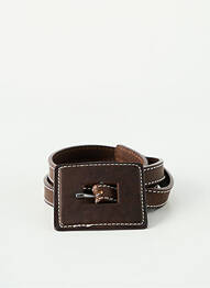 Ceinture coutures renforcées marron KARTING femme