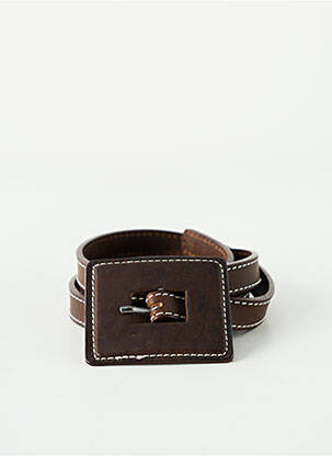 Ceinture coutures renforcées marron KARTING femme