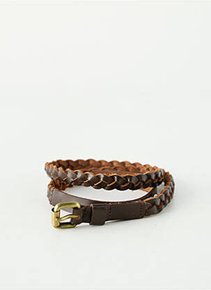 Ceinture coutures renforcées marron MARESE femme