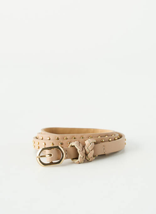 Ceinture effet matière satinée beige MARESE femme