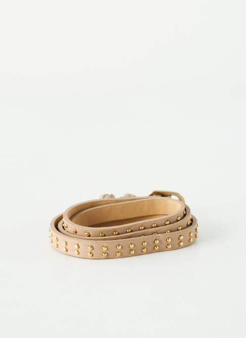 Ceinture effet matière satinée beige MARESE femme